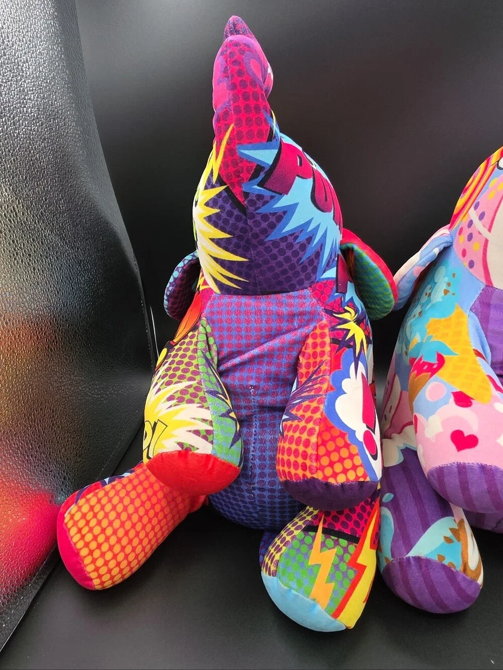 Pop Art Elephant Mammoth Sweetie And Mammoth Wham Plush Soft Large 16